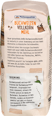 Buchweizenmehl Vollkorn, glutenfrei dmBio