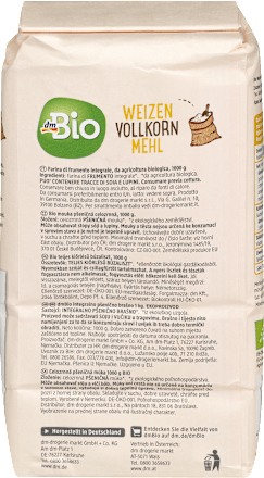 Weizenmehl Vollkorn dmBio