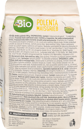 Grieß, Polenta, glutenfrei dmBio