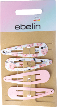 For Girls rosa Haarspangen Apfel & Einfarbig ebelin