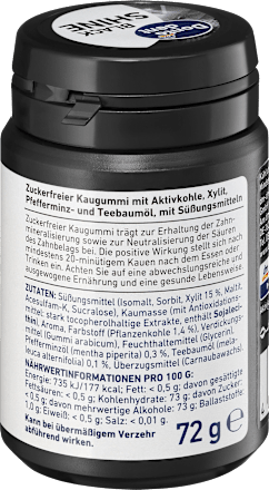 Guma do żucia w drażetkach Black Shine Dontodent
