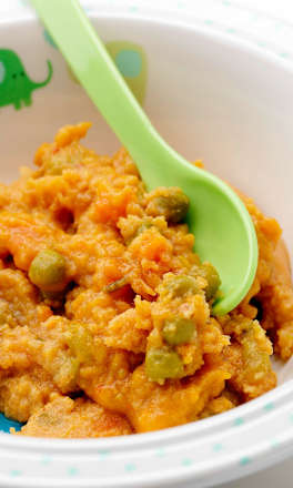 Menü Gemüsepfanne mit Kartoffeln und Rind ab dem 12. Monat babylove