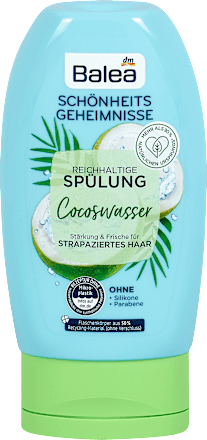 Schönheitsgeheimnisse Reichhaltige Spülung Cocoswasser Balea