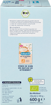 Abendbrei Milch Grieß ab dem 6. Monat babylove