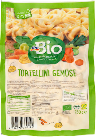Nudeln, Tortellini mit Gemüse gefüllt dmBio