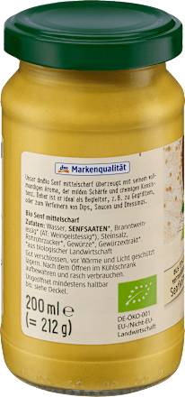 Senf, mittelscharf dmBio