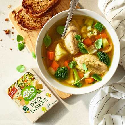 Gemüsebrühwürfel, glutenfrei dmBio