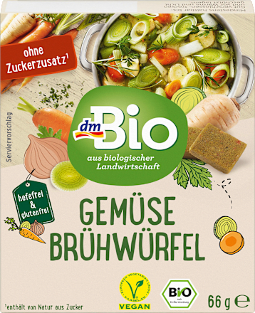 Gemüsebrühwürfel, glutenfrei dmBio