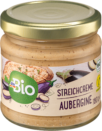 Brotaufstrich, Streichcreme Aubergine dmBio