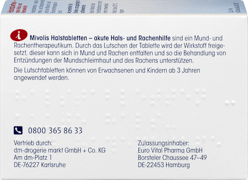 Halstabletten – akute Hals- und Rachenhilfe Mivolis