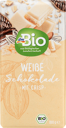 Weiße Schokolade mit Crisp dmBio