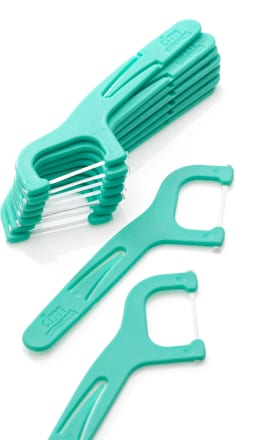 Niciowykałaczki z etui podróżnym do wrażliwych zębów i wąskich przetrzeni międzyzebowych Dontodent