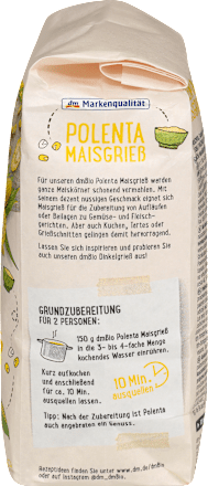 Grieß, Polenta, glutenfrei dmBio