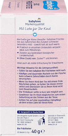 Babytee Bio Früchte (20x2 g) babylove