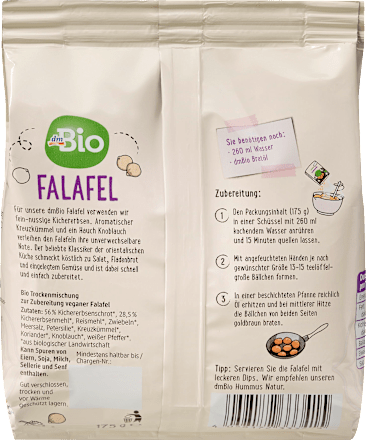 Trockenmischung Falafel dmBio