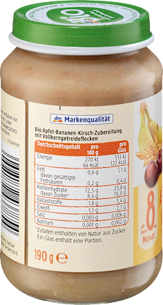 Frucht & Getreide Apfel-Banane-Kirsch Müsli ab dem 8. Monat dmBio