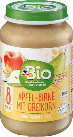Frucht & Getreide Apfel-Birne mit Dreikorn ab dem 8. Monat dmBio