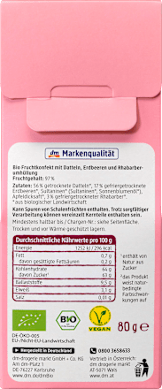 Erdbeer Rhabarber Konfekt dmBio