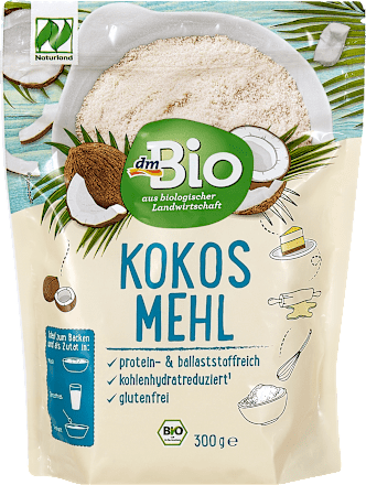 Bio kokosova moka iz sušene kokosove sredice, fino mleta dmBio