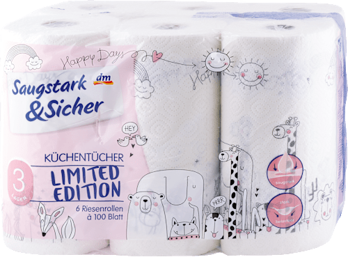 3-slojni kuhinjski ubrusi troslojni, više vrsta Saugstark&Sicher