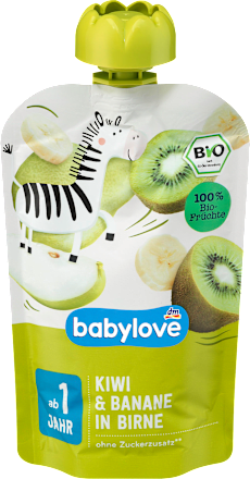 Quetschie Kiwi & Banane in Birne ab 1 Jahr babylove