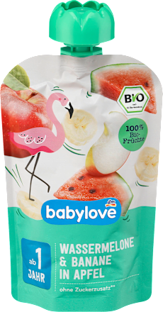 Quetschie Wassermelone & Banane in Apfel ab 1 Jahr babylove