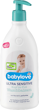 Baby Waschbalsam Kopf bis Fuß ultra sensitive babylove