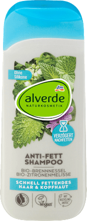 Shampoo Anti Fett Bio-Brennnessel, Bio-Zitronenmelisse alverde NATURKOSMETIK