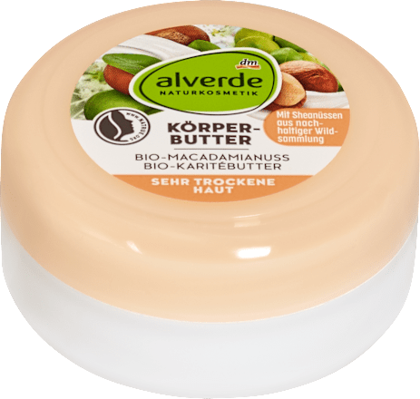 tělové máslo bio makadamový ořech  alverde NATURKOSMETIK