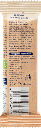 Fruchtriegel Bio Frucht-Getreide-Riegel Apfel-Karotte ab 1 Jahr babylove