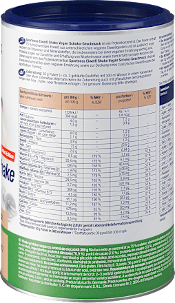 Eiweiß Shake Pulver Schoko-Geschmack, vegan Sportness