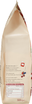 Zucker, Gelierzucker 2:1 für 1kg Früchte dmBio