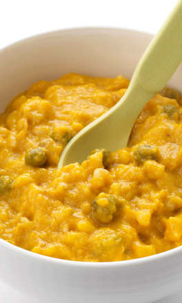 Био зеленчуково пюре ризото с гъби и грах dmBio