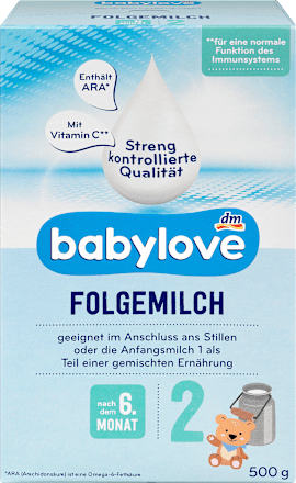 Folgemilch 2 nach dem 6. Monat babylove
