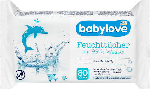 Feuchttücher 99 % Wasser babylove