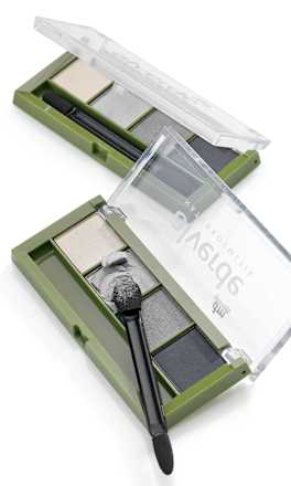 Szemhéjpúder-paletta quattro, 75 Smokey Eyes alverde NATURKOSMETIK