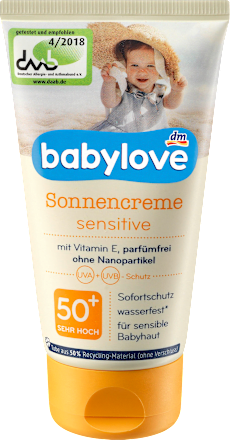Sonnencreme sensitiv LSF 50+ babylove
