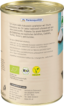 Kokosové mlieko dmBio