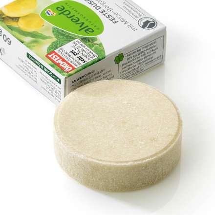 Żel pod prysznic w kostce, o zapachu mięty i bergamotki alverde NATURKOSMETIK
