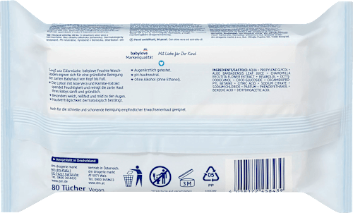 Feuchte Waschlappen babylove