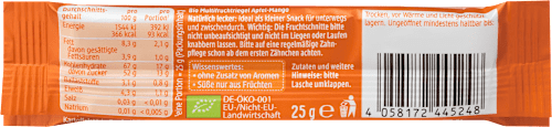 Fruchtriegel Apfel-Mango ab 1 Jahr dmBio