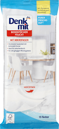 Feuchte Bodentücher Pure Frische Denkmit