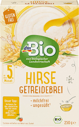 Getreidebrei Hirse ab dem 5.Monat dmBio