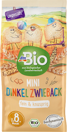 Babysnack Mini Dinkel Zwieback ab dem 8. Monat, Demeter dmBio