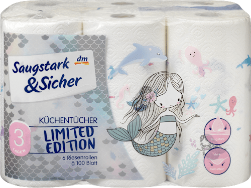 Kuchynské utierky Limited Edition - 6x100 Saugstark&Sicher