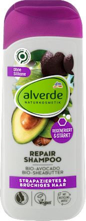 Shampoo Repair Bio-Avocado, Bio-Sheabutter alverde NATURKOSMETIK