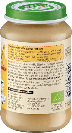 Bebi kašica - jabuka sa bananom i prosom , od 6. meseca dmBio