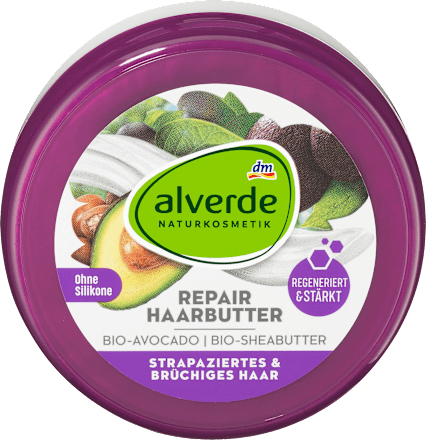 Haarbutter Repair Bio-Avocado, Bio-Sheabutter alverde NATURKOSMETIK