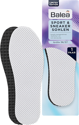 Einlegesohlen Sport&Sneaker weiß Größe 36/37 (1 Paar) Balea