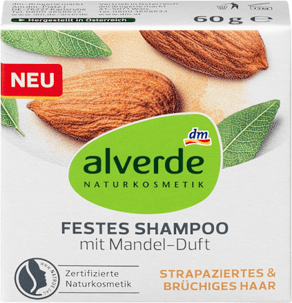 Festes Shampoo mit Mandel-Duft alverde NATURKOSMETIK